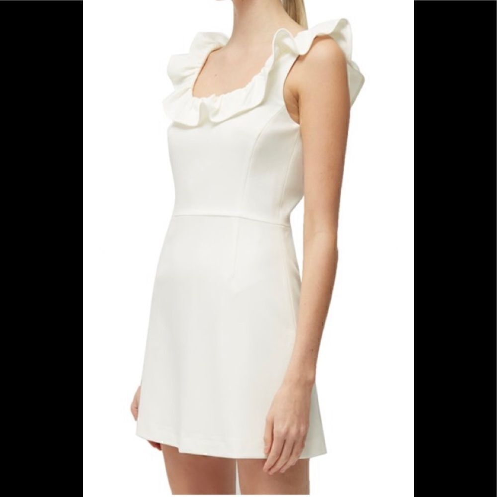 French Connection whisper light ivory dress. 4. - Picture 10 of 11